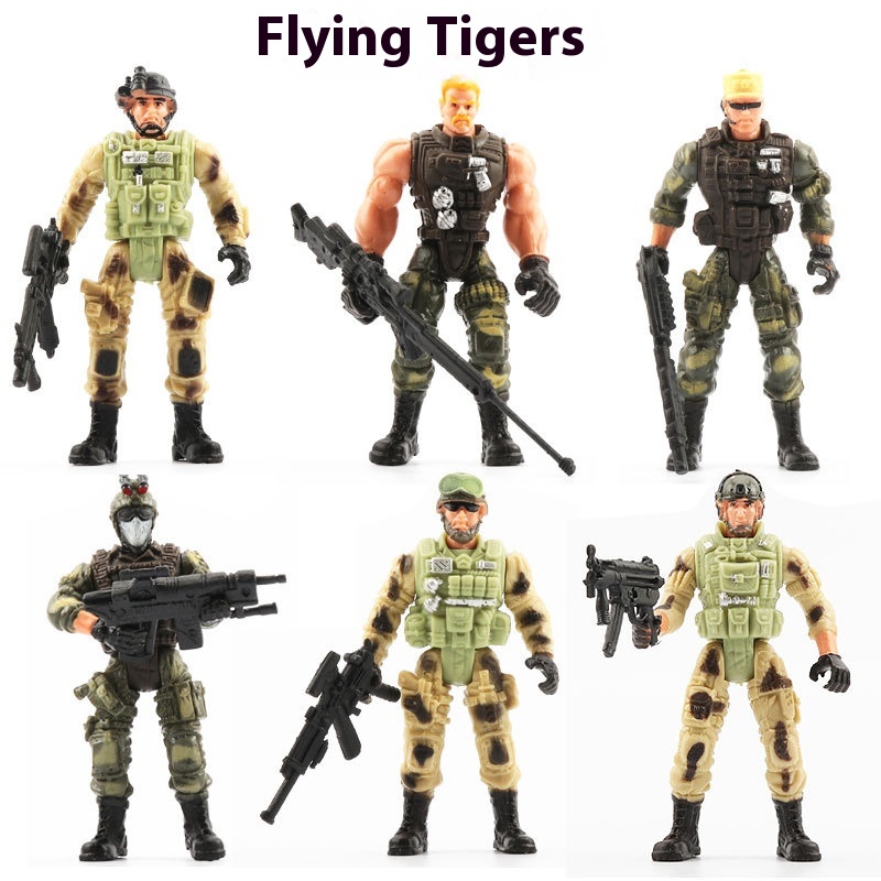 Figurine soldat militaire articulée 10 cm — forces spéciales 6