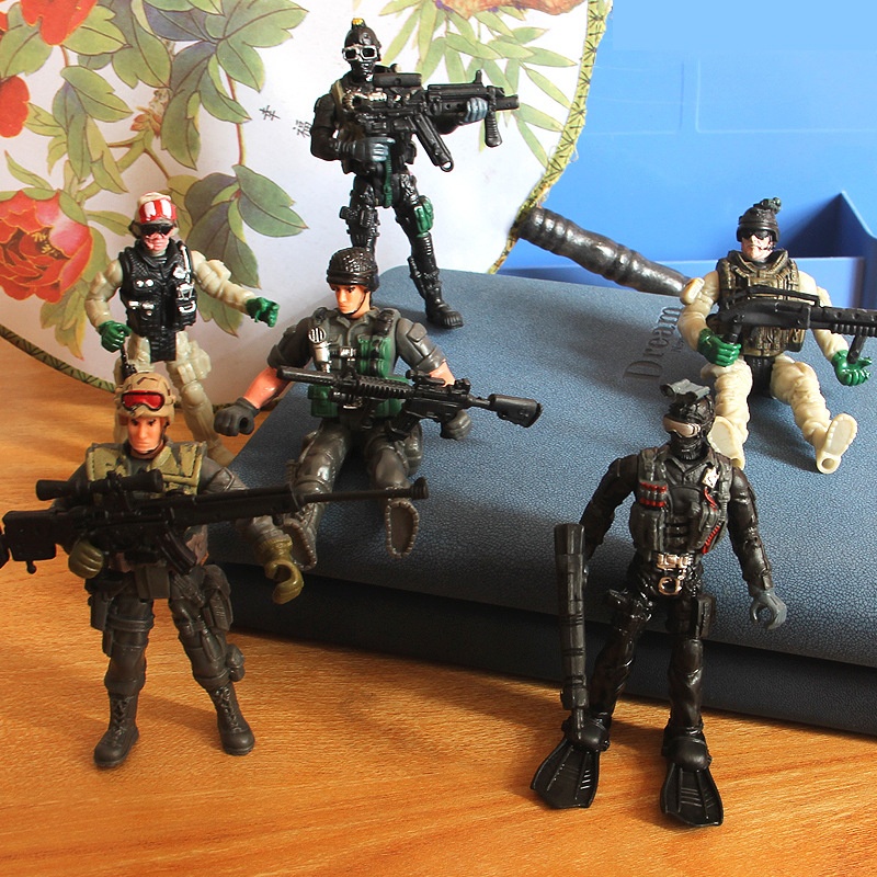 Figurine soldat militaire articulée 10 cm — forces spéciales 9