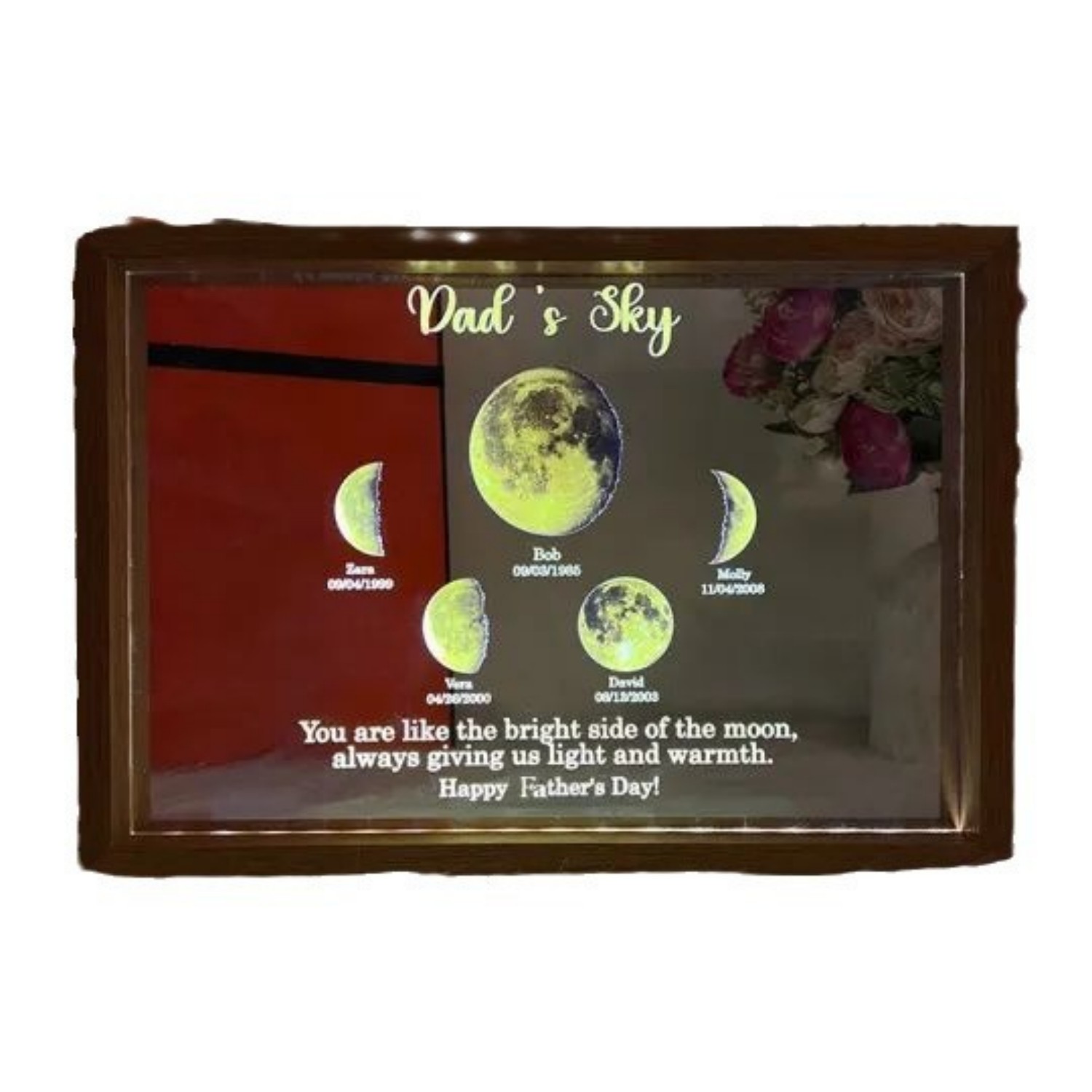 Moon Phase Transparent Luminous Ornament (Ornament-15x20cm)