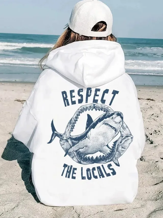 Female Letter 3d Printed Pullover Sweatshirt White - Shop at LoveMi