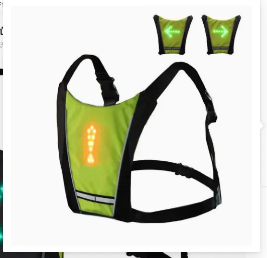 USB Rechargeable Reflective Vest Backpack