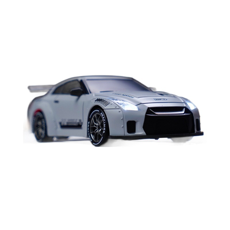 Model car of a sports car on a white background
