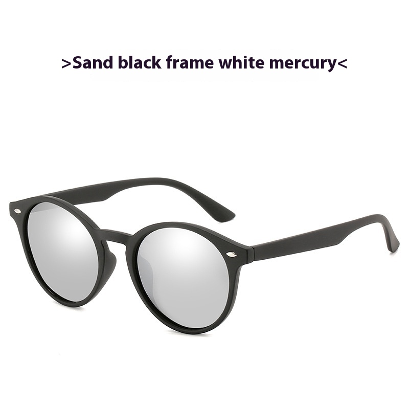 Women’s Retro Polarized Round Colorful Film Sunglasses