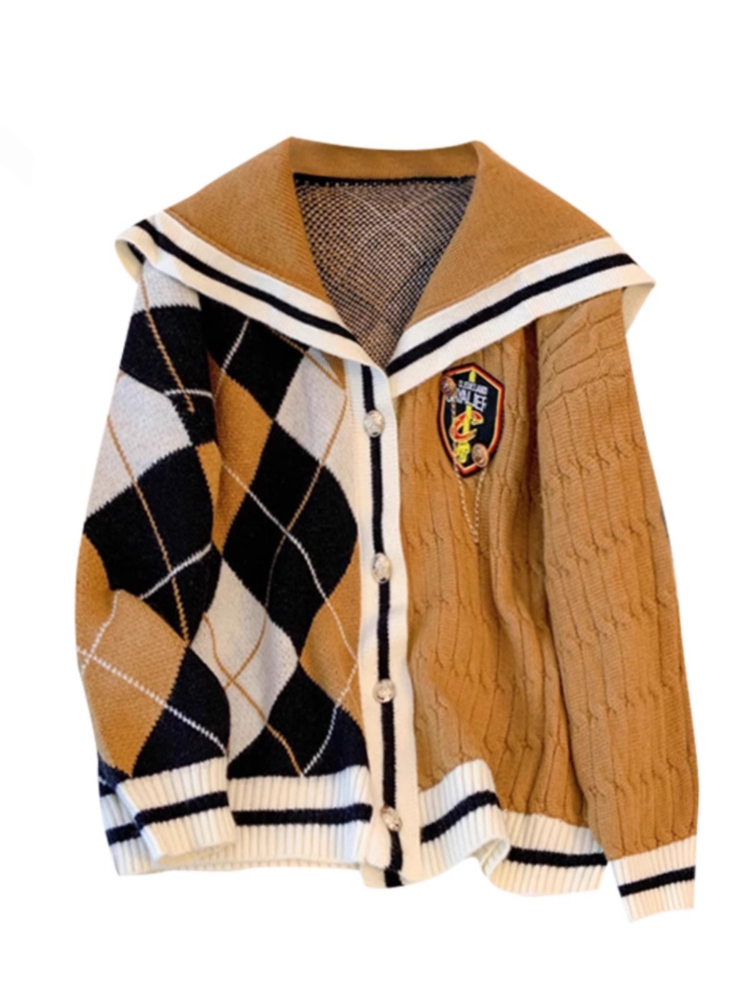 Knitted Cardigan Half Skirt Two-piece Set