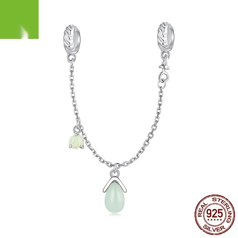 Green Flowers And Insects Series Bracelet String Beads Accessories - Bsc1109