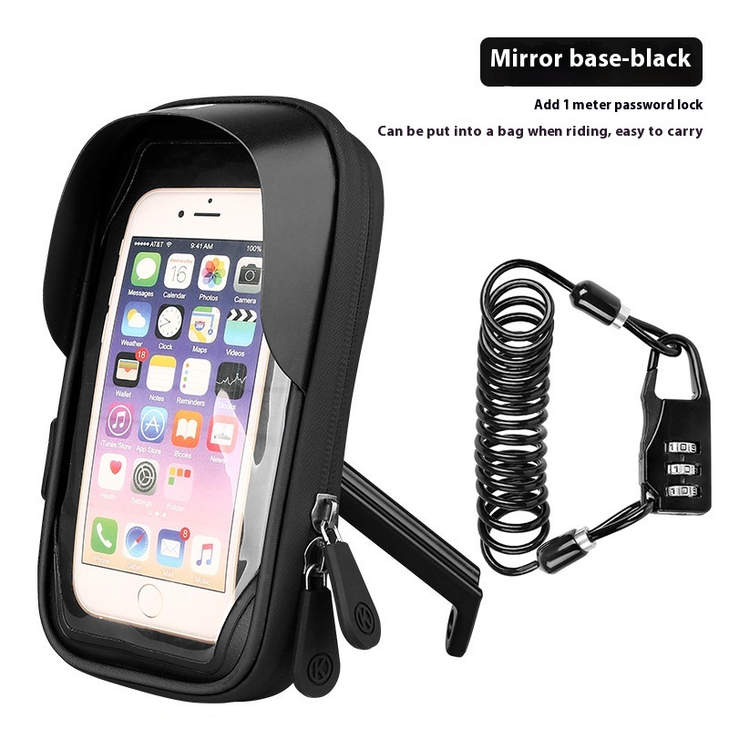 Bicycle Mobile Phone Stand Waterproof Touch Screen Bag Electric Car Motorcycle Cycling Fitting