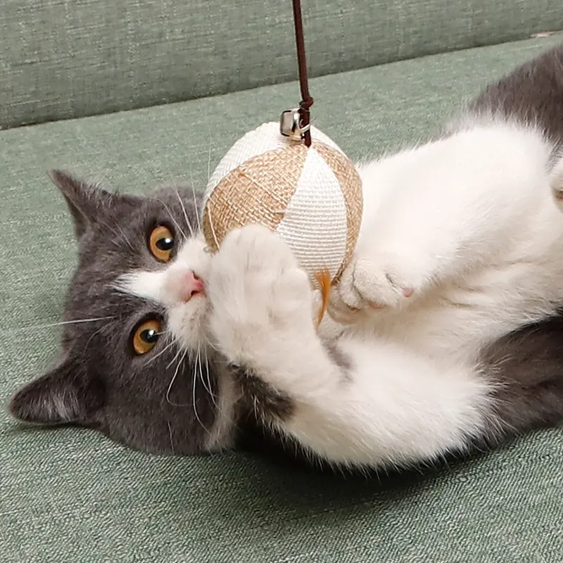 Solid Wood Wooden Pole Pet Cat Toy
