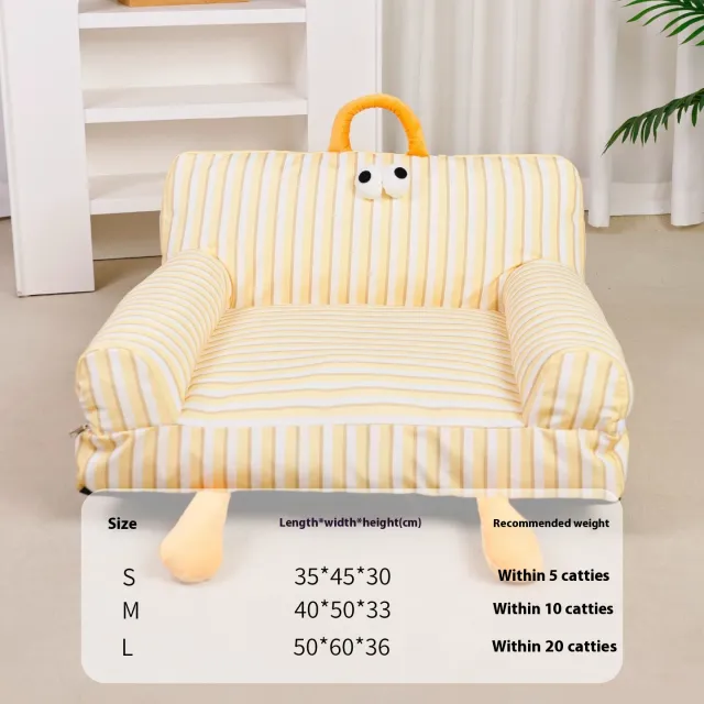 Pet Kennel Sofa Can Lie And Sleep In Winter Lemon Yellow Sofa Nest - Shop at LoveMi