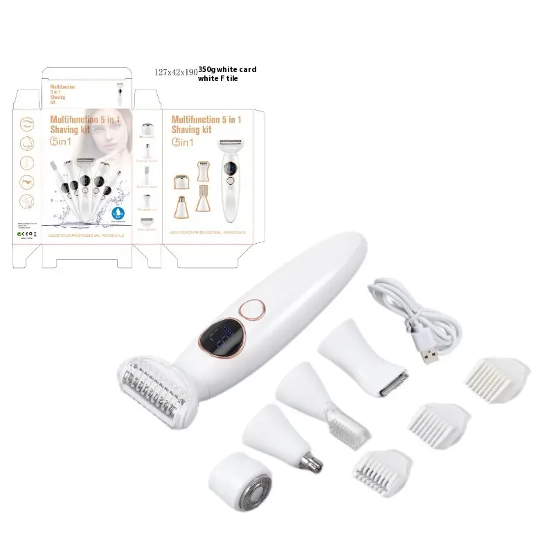 Multifunctional 5-in-1 Women's Shaver Full Body Waterproof