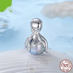 S925 Silver Octopus Beads Ocean Style Diy Beads - Bsc1118 - View 1