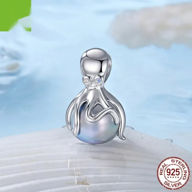 S925 Silver Octopus Beads Ocean Style Diy Beads Bsc1118 - Shop at LoveMi