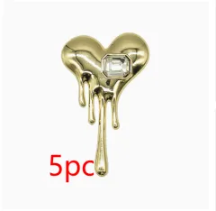 Metal Hole Shoes Accessories Buckle High Sense - 906104 Style 5Pc - View 1