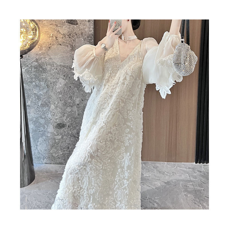 Women's Embroidery Three-dimensional Flower Dress