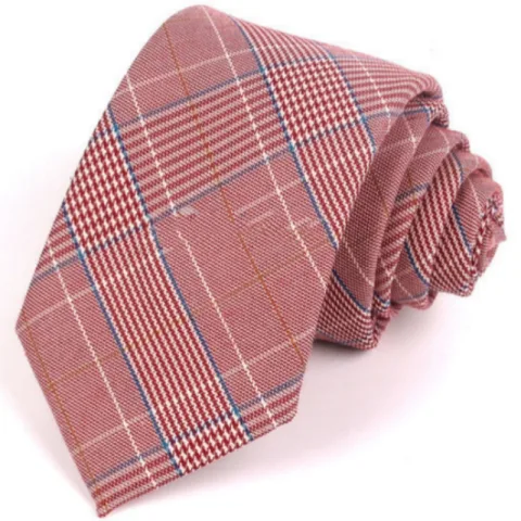 Plaid Series 7cm Mens Suit Accessories