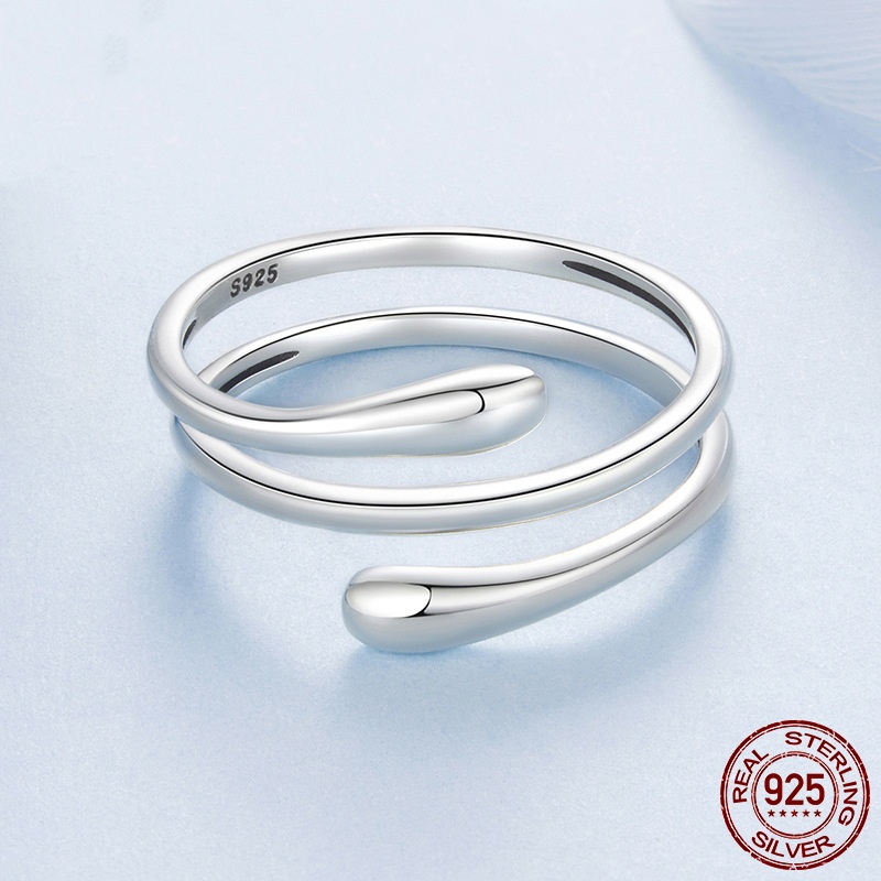 Fashion S925 Silver Multilayer Simplicity Ring