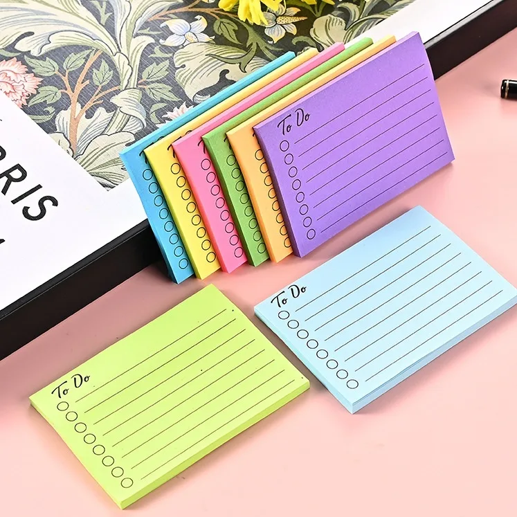 Horizontal Line Sticky Notes Office Notebook for Correction