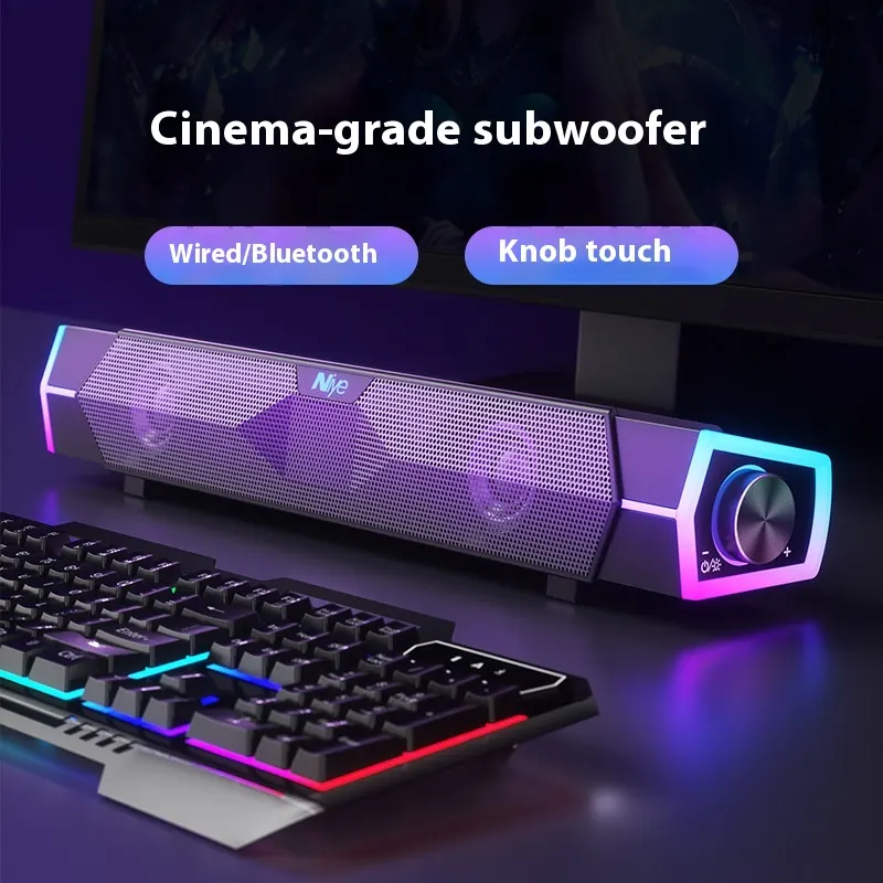 Bluetooth Speaker Dual Subwoofer Theater Level Surround Computer