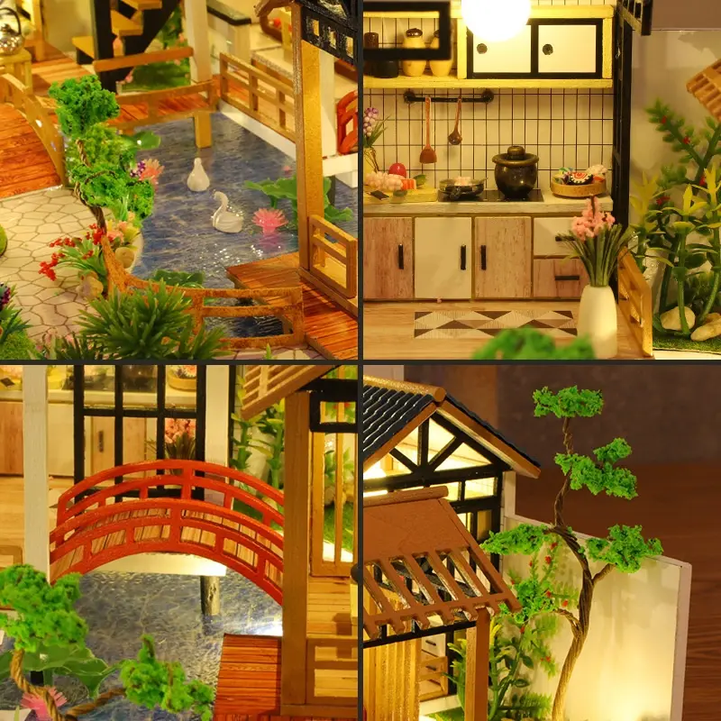 Jiate Diy Cottage P018 Forest Garden House Hand-assembled Decoration