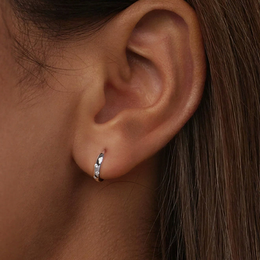 S925 Sterling Silver Bubble Ear Clip Noble Temperament