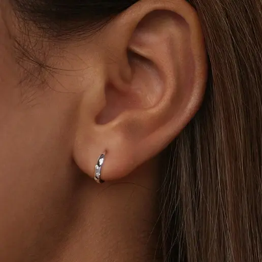 S925 Sterling Silver Bubble Ear Clip Noble Temperament