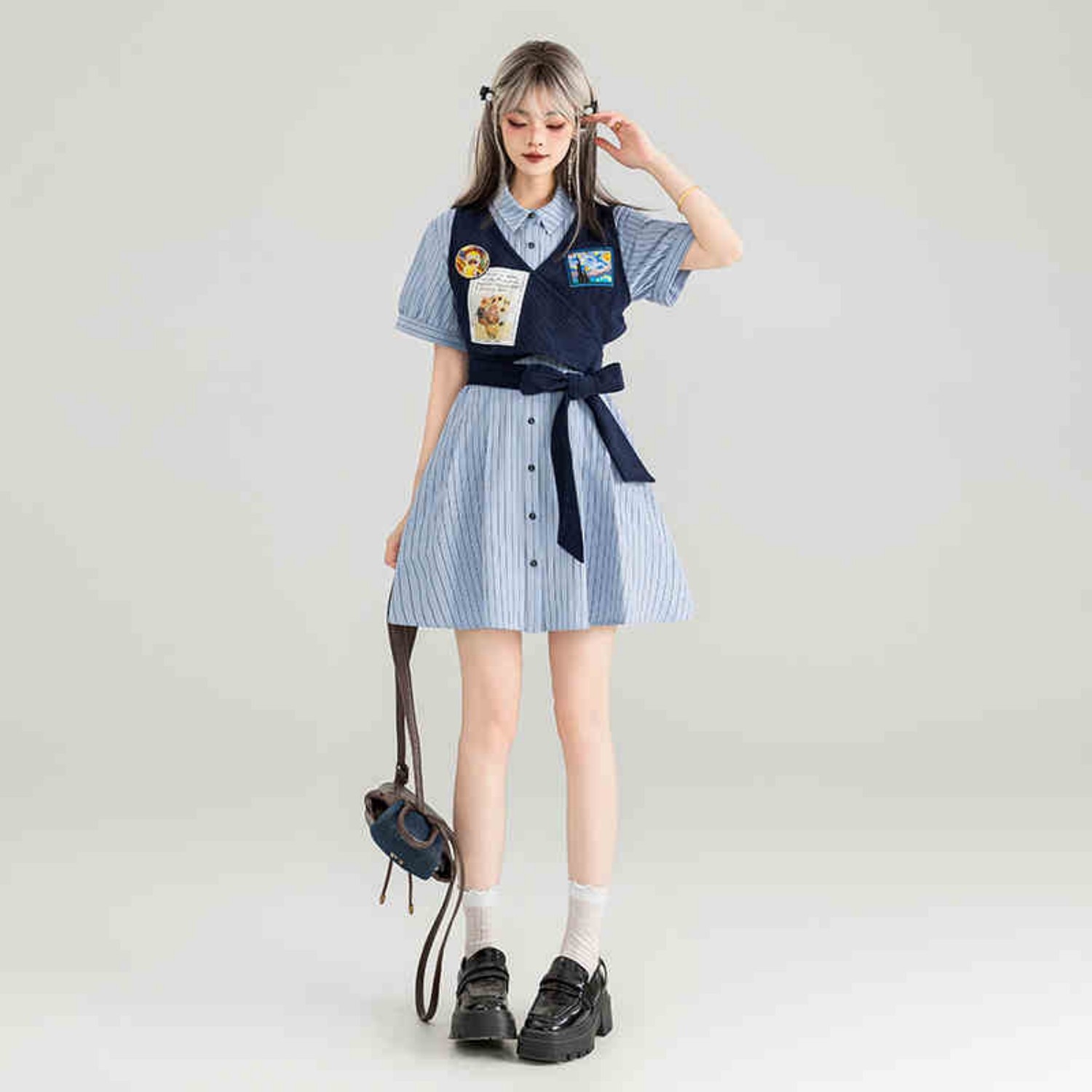 American College Fake Two Shirts And Dresses