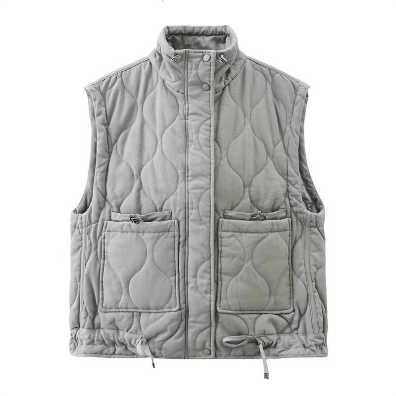 Autumn And Winter Loose Women's Wear Cotton-padded Jacket Vest