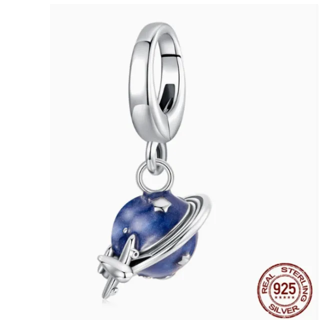 S925 Sterling Silver Beads New Diy Ornament Buckle Open And Close Universal Travel Pendant Scc3030 - Shop at LoveMi