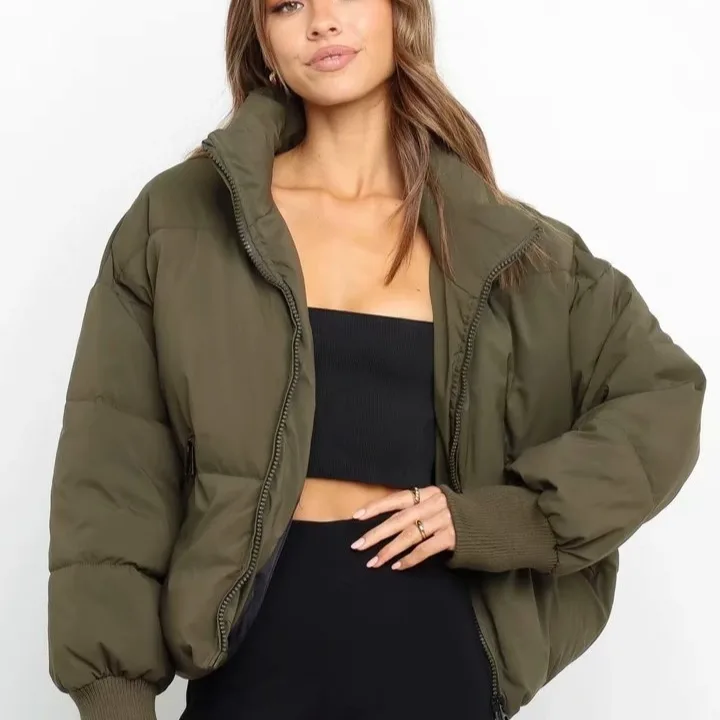 Women's Urban Leisure Versatile Stand Collar Puffer Jacket Coat