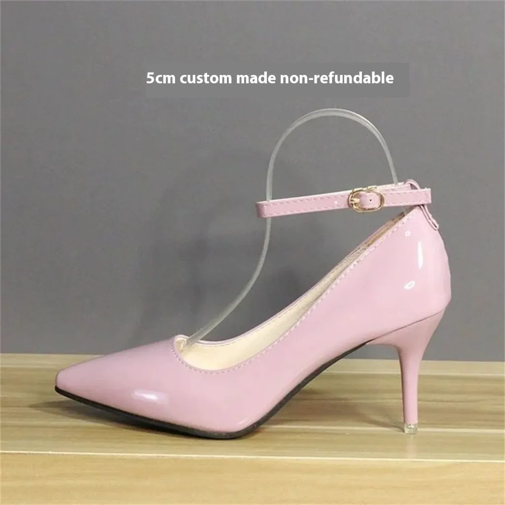 Not Falling Off A Single Buckle And A Single Shoe Charm - Taro Powder-42-Height 5 Centim