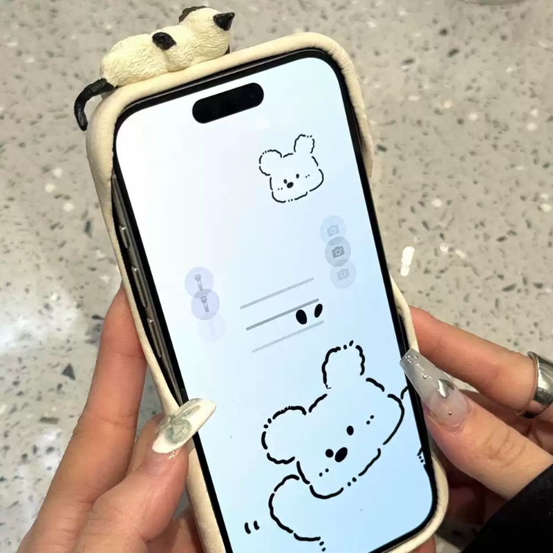 Chinese Style Satin Texture Three-dimensional Cat Drop-resistant Phone Case