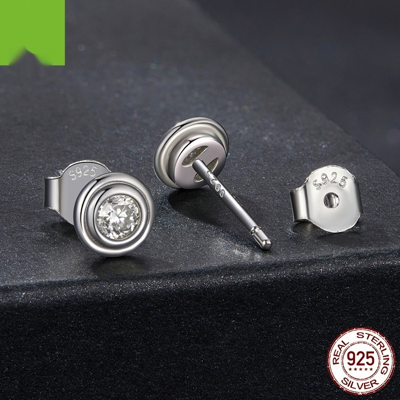 Bubble G Color Moissanite Stud Earrings