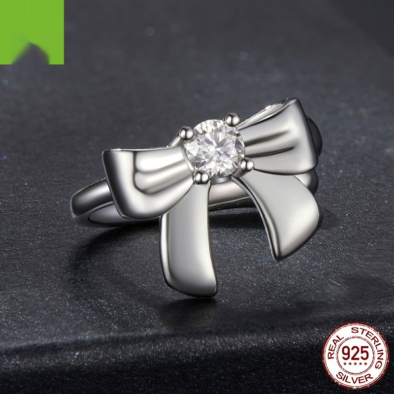 Bow Ear Clip 925 Sterling Silver