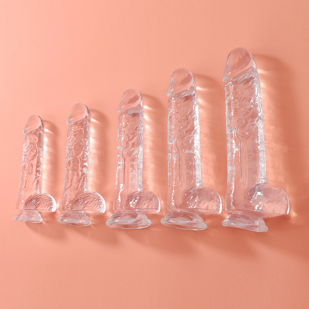 Seven Models Full Series Transparent Female Dildo