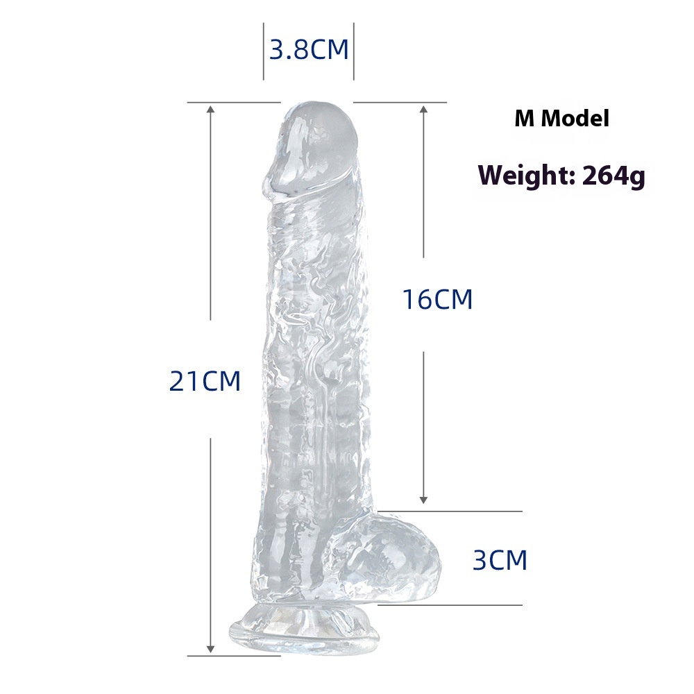 Seven Models Full Series Transparent Female Dildo 8