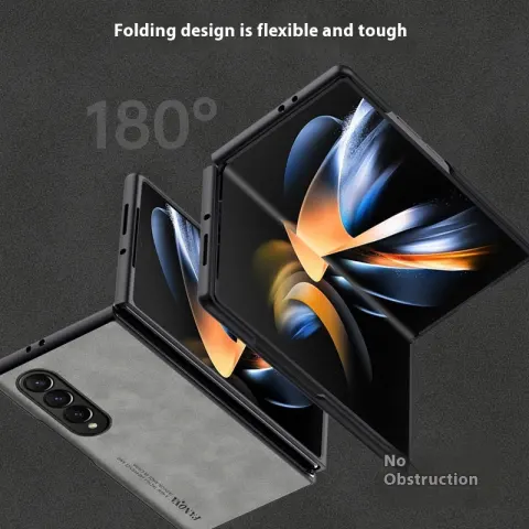 Applicable to Z Flip6 Phone Case Foldable Screen Sheepskin