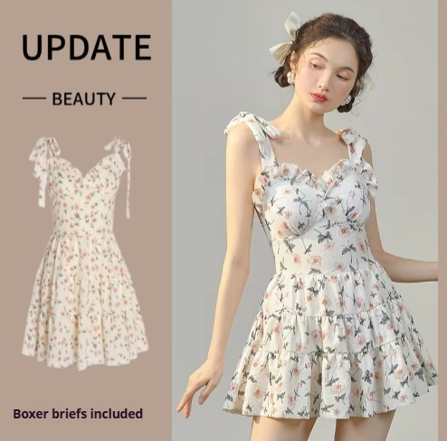 Lady Flab Hiding One Piece Sexy Style Skirt