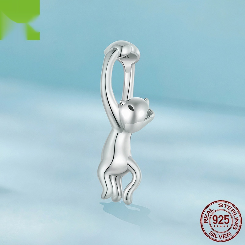 Naughty Cat Beads S925 Sterling Silver Beads