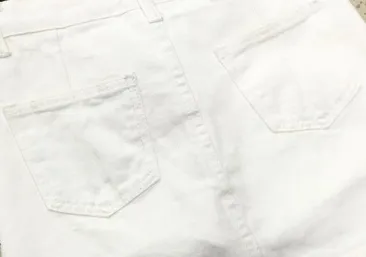 Denim Women's Anti exposure A Line Short Skirt Ins White With Lining - Shop at LoveMi