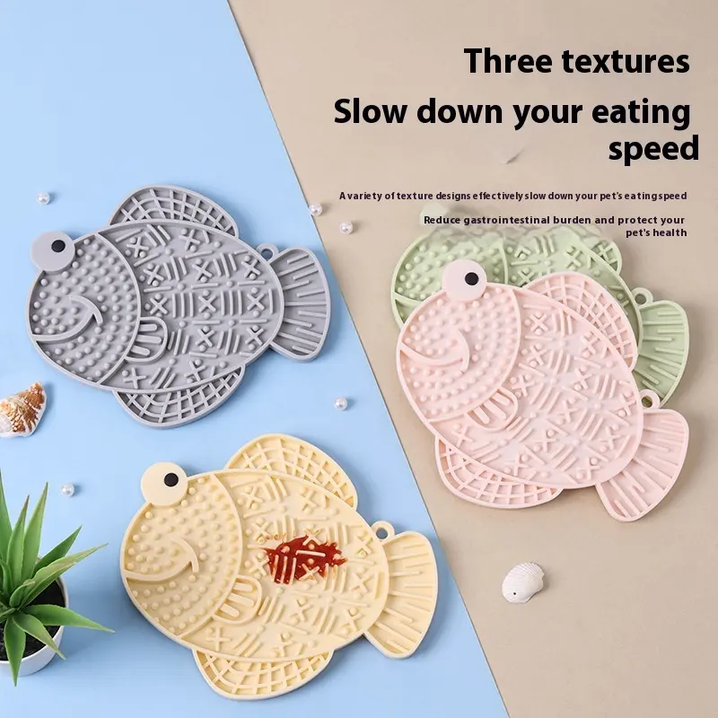 Silicone Pet Slow Food Anti-tumble Anti-overflow Dog