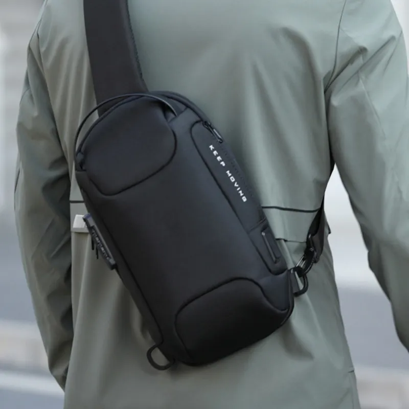 Water-Resistant Sport Sling Bag