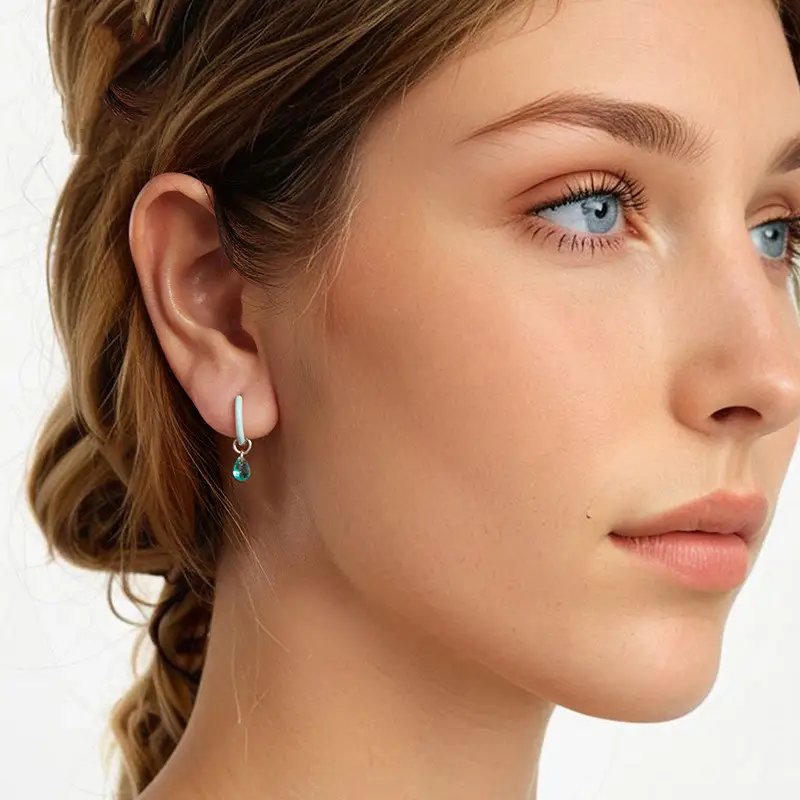 Romantic Summer Style S925 Sterling Silver Stud Earrings