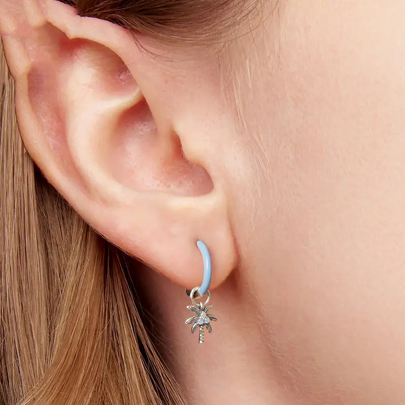 S925 Sterling Silver Oxidation Earrings All-matching