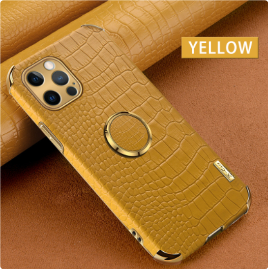 Electroplated Gold Border Original Pattern Phone Case