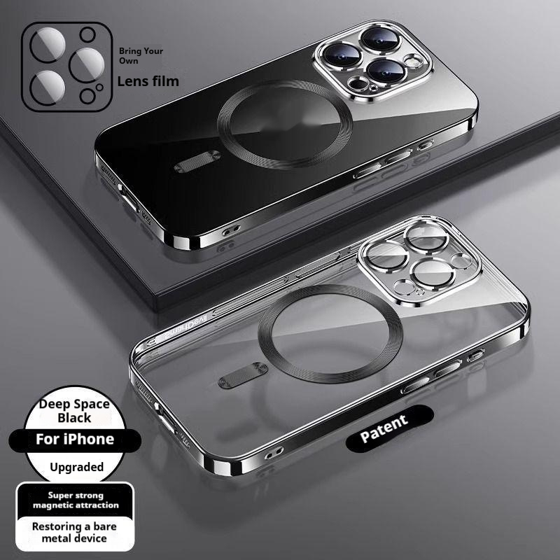 Silicone Transparent Magnetic Wireless Charger Mobile Phone Protective Case