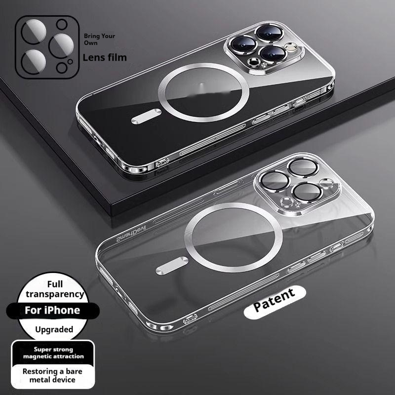 Silicone Transparent Magnetic Wireless Charger Mobile Phone Protective Case