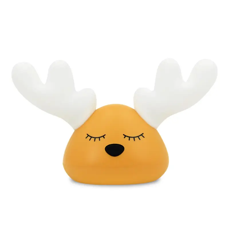 Children's Deer Night Light, Cartoon Animal Bedside Lamp for Bedroom