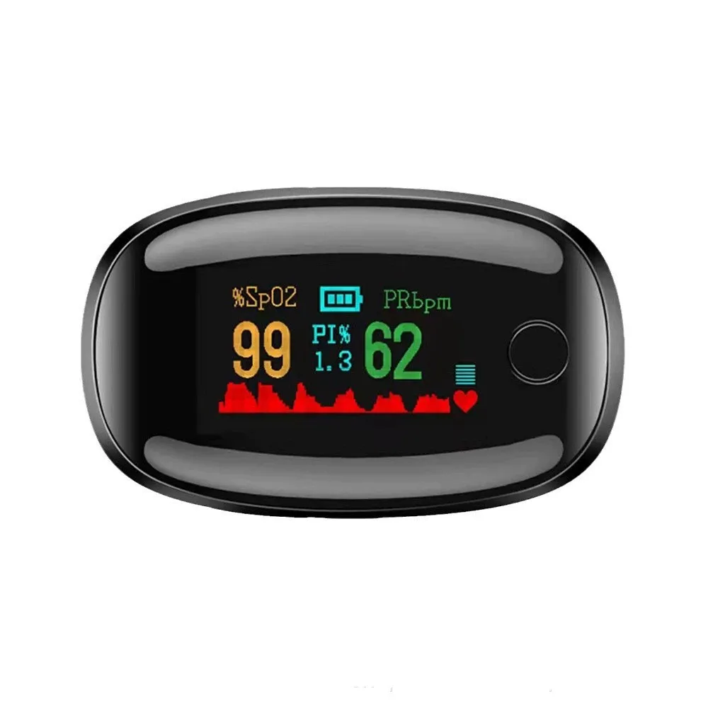 Blood Oxygen Machine AD901 Gem Heart Rate Detector - Black Onyx Tft Four Color