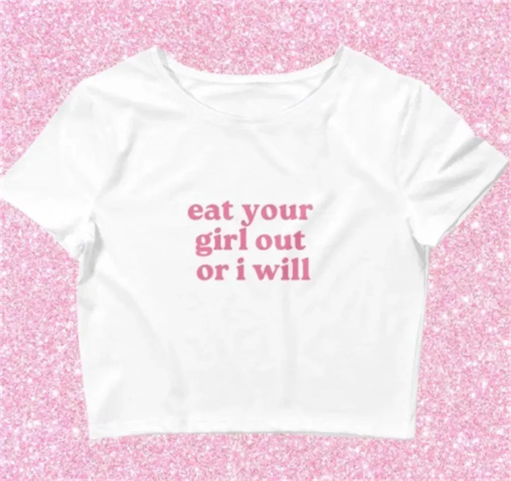 Tight Letter Print T-shirt Top For Women - Color 6-2Xl
