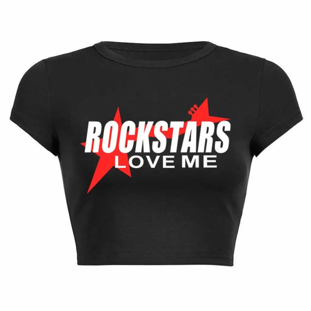 Tight Letter Print T-shirt Top For Women - Color 7-Xl