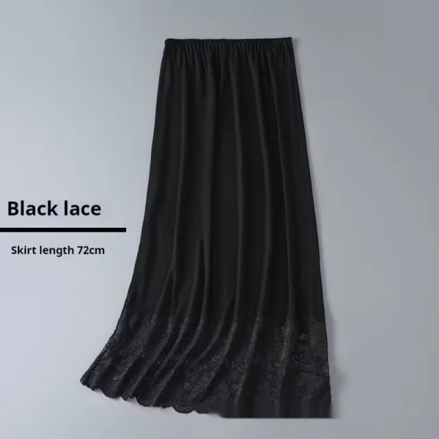 Women's Underwear Anti exposure Skirt Lace Safety Skirt Black - Shop at LoveMi